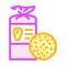 cornbread food color icon vector illustration