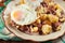 Corned beef hash on a plate