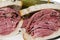 Corned beef pastrami combination sandwich