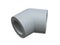 Corner 45 degrees for polypropylene pipes. Image for advertising plumbing fittings. 3D rendering