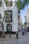 Corner of the Cathedral square and the Main street in Gibraltar