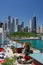Corner of Chicago Navy Pier at Summer Time