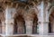 Corner detail of Lotus Mahal at Zanana Enclosure, Hampi, Karnataka, India