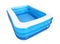 Corner empty inflatable rubber pool