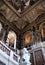 Corner, of the frescoed vault, located above the stairs in the Kunst Museum in Vienna.