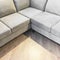 Corner gray velvet sofa