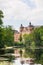 The corner of Gronningen and Esplanaden viewed from Kastellet in Copenhagen. Denmark