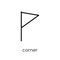Corner icon from Geometry collection.