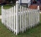 Corner picket fence