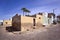 Corner of a street with colorful houses in Cape Verde