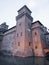 Corner tower of Castello Estense di Ferrara castle