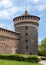 Corner Tower, Sforza Castle  in Milan, Italy