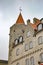 Corner tower which is part of Jensens BÃ¸fhus building at the corner of Nytorv Square, Aalborg, Denmark.