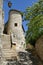 Corner turret of a medieval house in the town of Crest in DrÃ´me ProvenÃ§ale