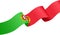 Corner waving Portugal  flag  isolated  on png or transparent background,Symbol of Portugal,template for banner,card,advertising ,