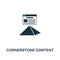 Cornerstone Content icon. Creative element design from content icons collection. Pixel perfect Cornerstone Content icon for web