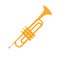 Cornet, Part Of Musical Instruments Set Of Realistic Cartoon Vector Isolated Illustrations