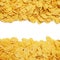 Cornflakes background with copy space