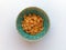 Cornflakes in Blue Celadon Bowl