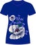 Cornflowers are white poppies. Blue background, trendy color 2020.