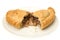 Cornish Pasty cut in half