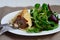 Cornish pasty on a plate ready to eat