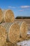 Cornstock bales.