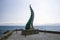 Cornucopia Statue, Horn of Amalthea at the waters edge, Agios Nikolaos, Crete