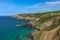 Cornwall coastline with stunning view