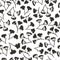 Corolla flower dill seamless pattern