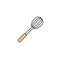Corolla Whisk icon. Kitchen appliances for cooking Illustration. Simple thin line style symbol