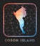 Coron Island map design.