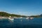 CORON, PHILIPPINES - FEBRUARY 01, 2018: Coron Island Port and Ferries in background. Philippines