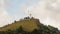 Coron sign with huge white letters on top of mount Tapyas - Main island in Busuanga territory at Calamian archipelago in