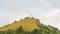 Coron sign with huge white letters on top of mount Tapyas - Main island in Busuanga territory at Calamian archipelago in