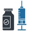 Corona vaccine  Glyph Style vector icon which can easily modify or edit