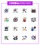 Corona virus 2019 and 2020 epidemic 16 Flat Color Filled Line icon pack such as hands, case, find, medical, emergency