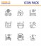Corona virus 2019 and 2020 epidemic 9 Line icon pack such as  basin, tubes, preparing, test, care