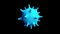 Corona Virus 3d. Virion of Coronavirus. Motion Animation
