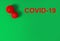 Corona virus covid-19 Epidemic Pandemic green background