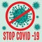 Corona Virus COVID-19  graphic design  icon Vector