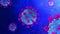Corona virus COVID-19 microscopic moving virus corona virus disease 3d illustration india world