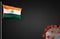 Corona virus COVID-19 microscopic virus corona virus disease 3d illustration indian flag infected india infographics