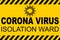 Corona Virus Isolation Ward. Flat style illustration.
