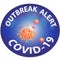 Corona Virus Outbreak Alert Sign