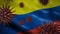 Corona Virus Outbreak with Colombia Flag Coronavirus Concept
