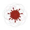 Corona Virus Vector Anatomy Icon. China Pathogen Respiratory Infection Abstract Drawing