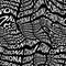 CORONA word warped, distorted, repeated, and arranged into seamless pattern background