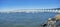 Coronado bridge over the sailing boats at San Diego, California