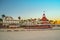 Coronado island, San Diego. Victorian hotel del Coronado at sunset.